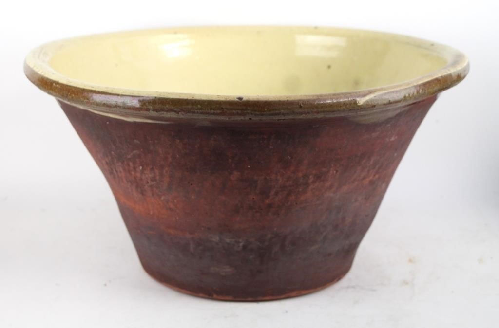 VERY LARGE RED WARE PLANTER/JARDINIERE