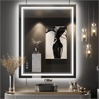 LED Bathroom Mirror 28x36 Inch w/ Lights