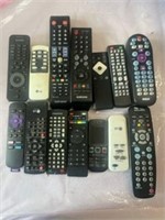 Lot of TV Remote Controls