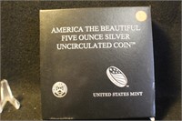 Uncirculated 5oz America he Beautiful .999 Silver