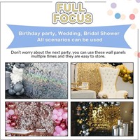 Silver Shimmer Wall Backdrop Panel - Birthday, An