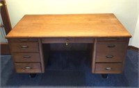 Hoosier Desk Co. oak desk