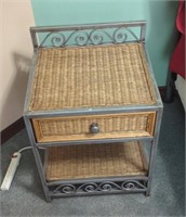 2 wicker nightstands