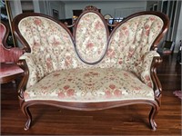 Vintage Kimball Victorian Repro Loveseat