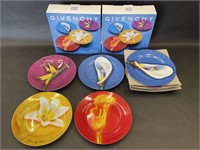 2 Sets of Givenchy Porcelain Dessert Plates