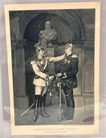 Print Of Kaiser Wilhelm II And Prince Bismarck A C