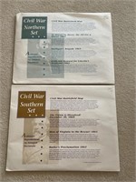 2 Repro Civil War Parchment Sets (North & South)
