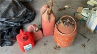 Gas cans & tank