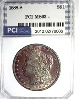 1888-S Morgan MS63+ LISTS $1000