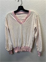 Vintage Femme Velour V-Neck Sweatshirt