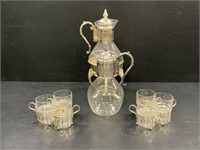 Vintage Silver Plate Tea & Coffee Set