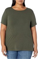 Amazon Essentials Women's Plus Size Short-Sleeve C