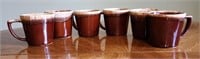 6 McCoy Brown Drip Coffee Cups