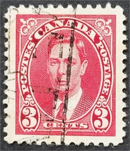 Canada 1937 George VI Stamp 3 Cents #233