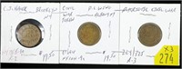 3- Civil War patriotic tokens: New York, Rarity 2