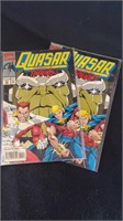 Marvel Comics, Quasar, Thrashed by Thanos