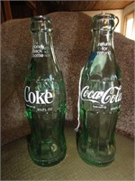 2 Coca-Cola Bottles (8.5")