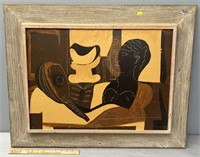 Vintage Picasso Art Print on Board