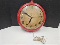 1930's Electric 18.5" w Metal Clock Non Working