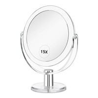 Vanity Mirror Makeup Mirror with Stand, 1X/15X