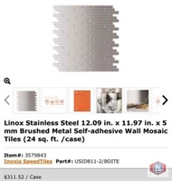 New 2 cases, 24 pcs per case; Linox Stainless