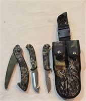 Hunting Knife Set (3 pieces) with Holster