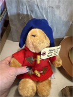Vintage Sears Kids Gifts Paddington Bear Plush Toy
