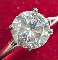 $13505 14K  Yellowish Green Diamond (1.60Ct, Si1)