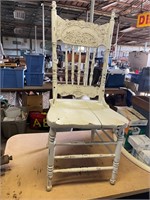 very pretty antique wooden chair