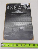 Area 51 Metal Sign