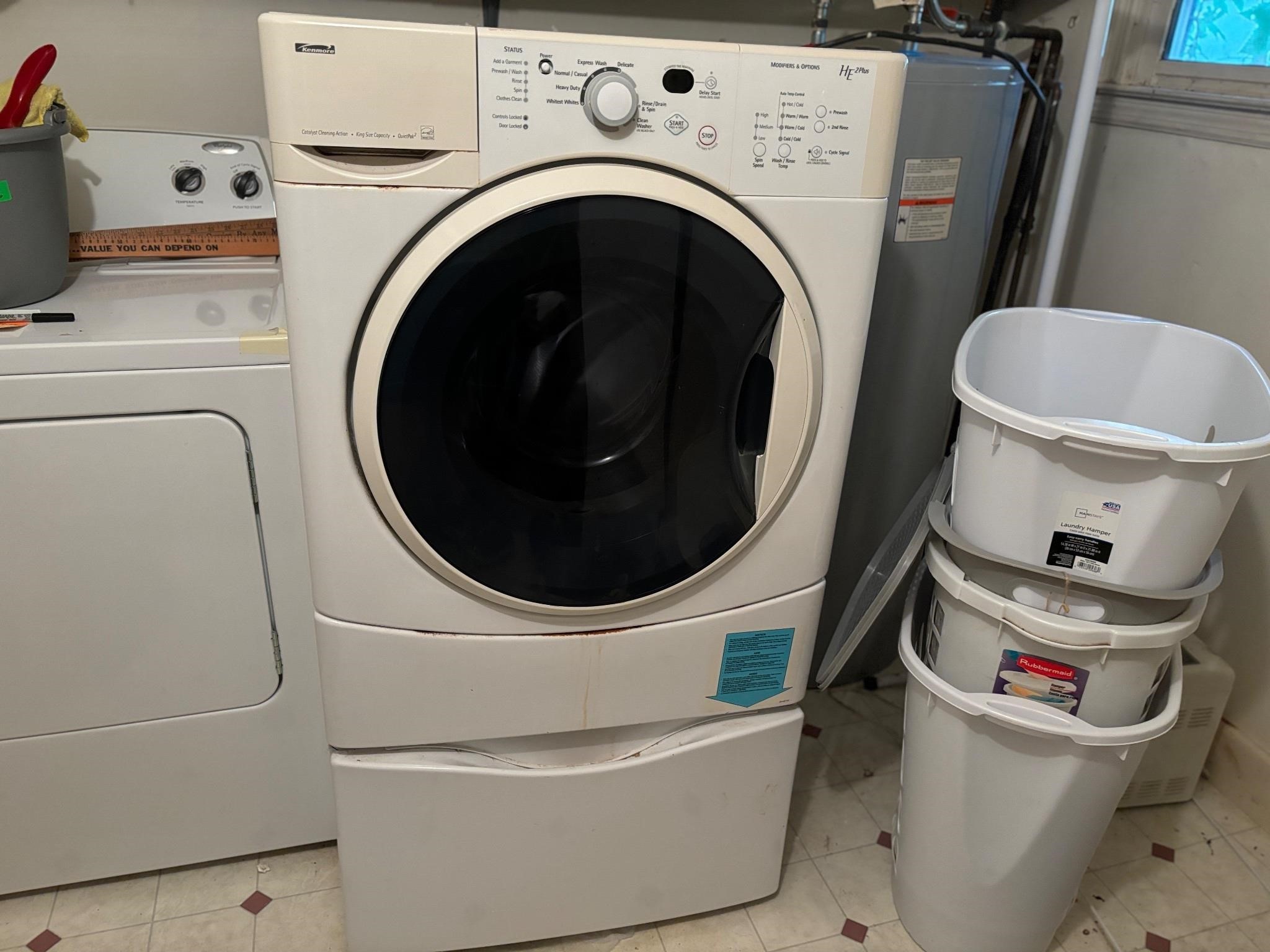 Kenmore H.E. Plus Front Load Washer w/ base