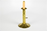 Brass Hog Scraper Candle Stick