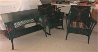 Wicker Table With 2 Chairs