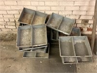 16 metal bins