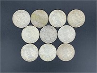 10 - silver Peace dollars