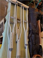 3 sets of Crutches Adjustable