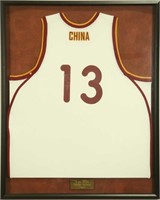 SIGNED YAO MING CHINESE NATIONAL TEAM JERSEY