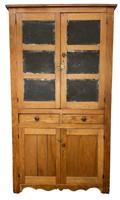 Antique Punched Tin Cupboard