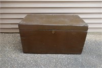 Large wooden tool chest