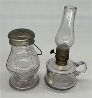 Little Butter Cup Mini Oil Lamp & Glass Lantern Sh