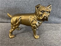 Brass Bulldog Statue