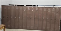 Set Of Lockers w/ Extra Panels 179 x 15 x 77"