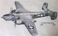 North American B-25H Mitchell Print 206/1000