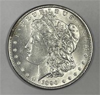 1890 Morgan Silver $1 About Uncirculated AU