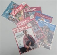 Seven Disney Channel Magazines From Mid 80's