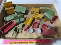 Vintage Wooden Dollhouse Furniture