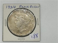 1924 Peace Silver Dollar