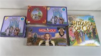 5pc Sealed The Wizard Of Oz Board Games & Trivia