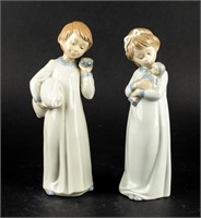 Lot Of 2 Vintage Lladro / NAO Porcelain Figurines