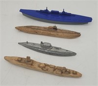 Vintage Wooden/Metal Model American Navy Ships - S